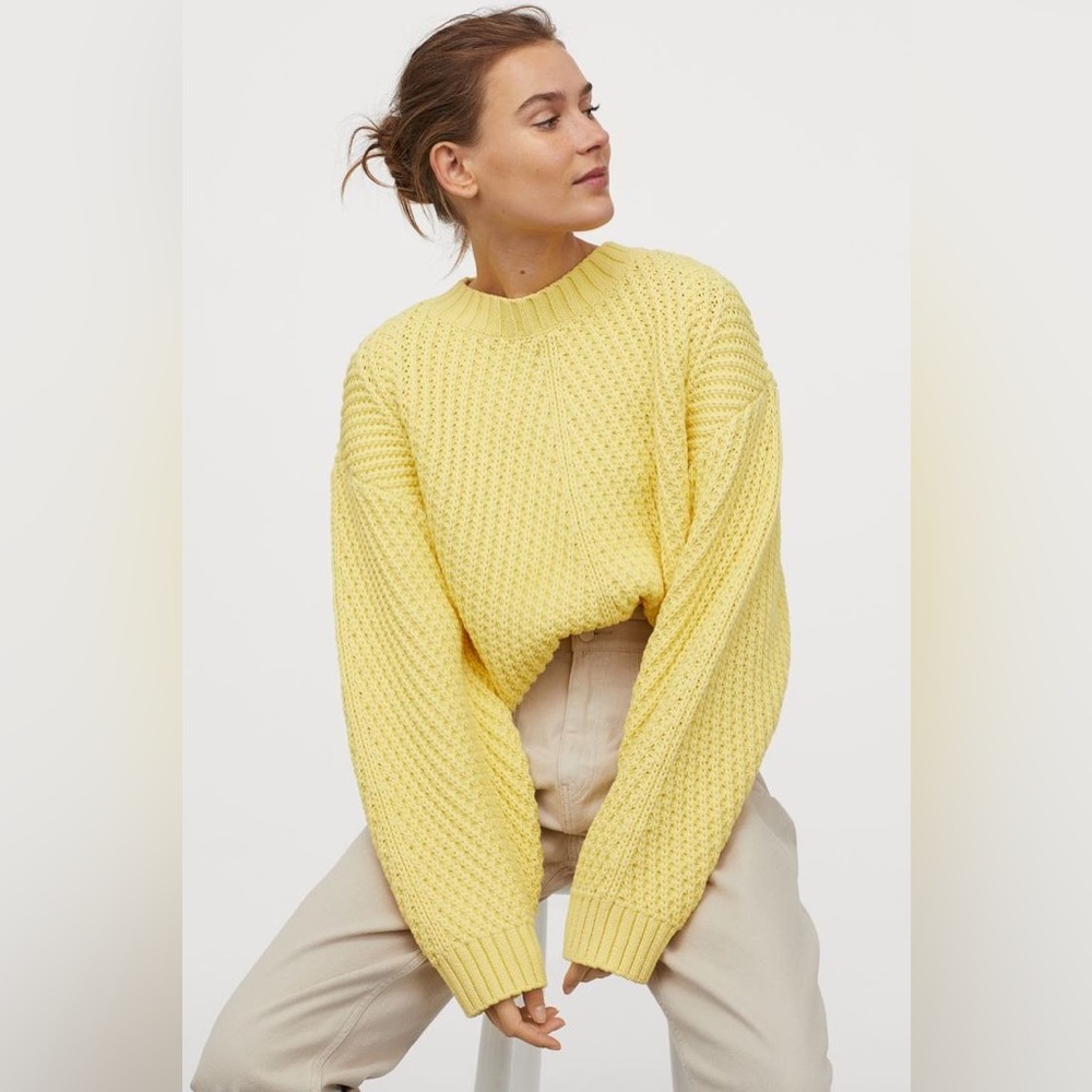 Yellow H&M sweater.